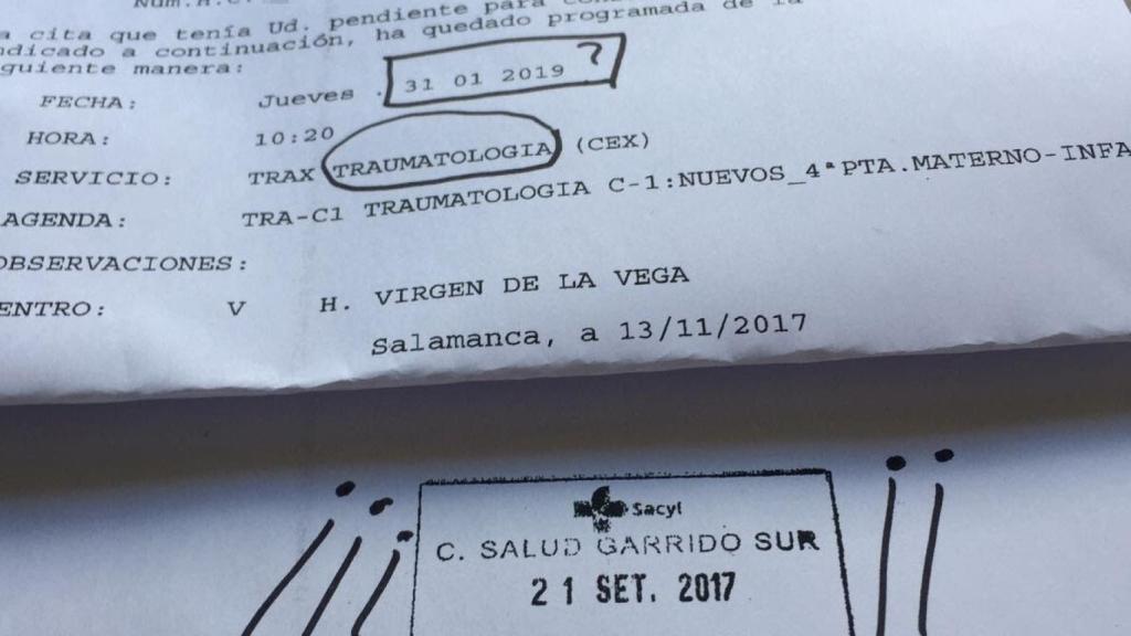 lista espera ejemplo