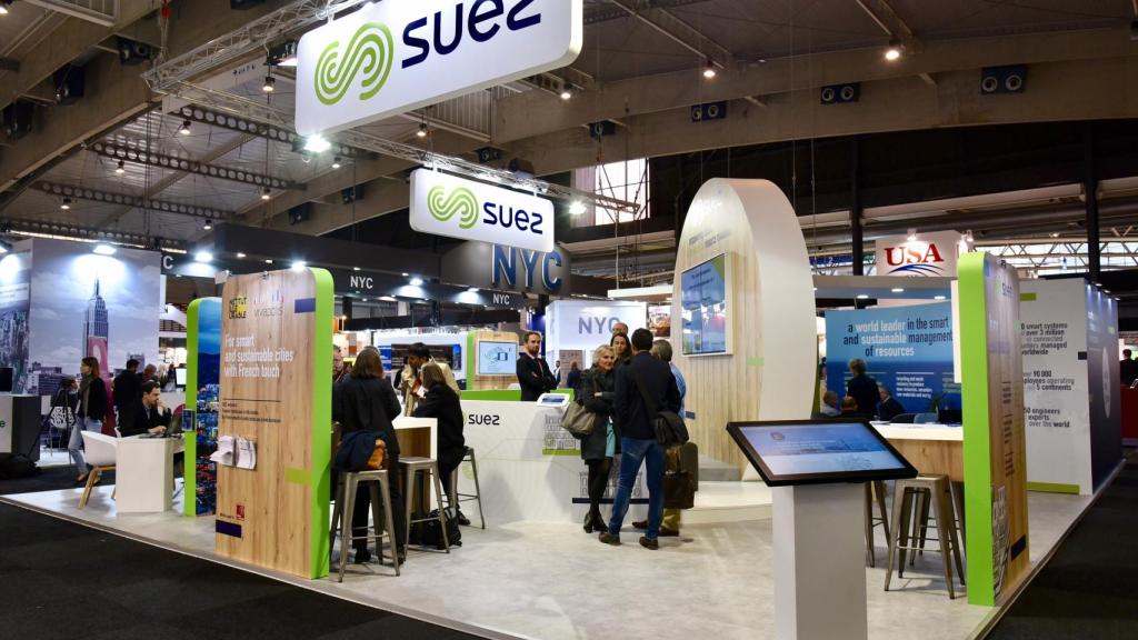 Stand de Suez en el SCEWC