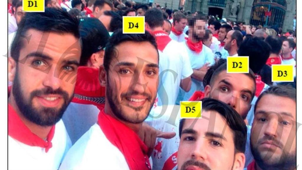 Antonio M. Guerrero (D1), Alfonso J. Cabezuelo (D4), Jesús Escudero (D5), Ángel Boza (D2) y José Ángel Prenda (D3).