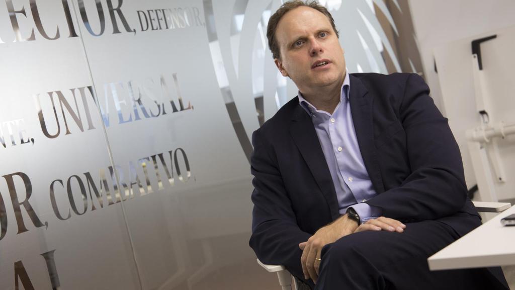 El economista Daniel Lacalle durante la conversación con EL ESPAÑOL.