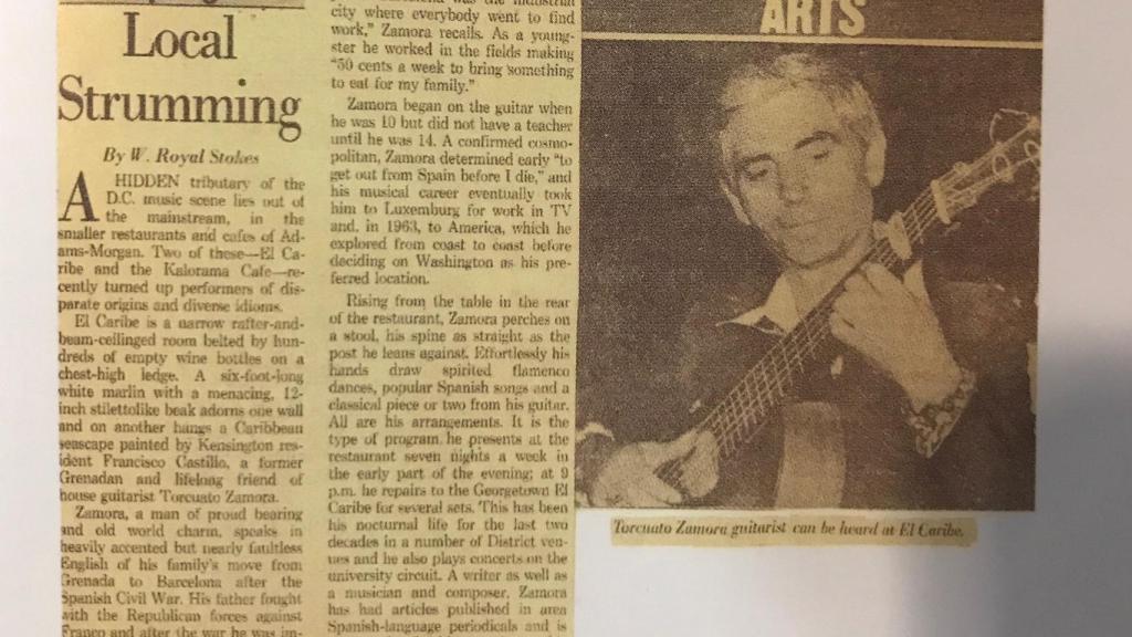 Extracto de un artículo The Washington Post donde se habla de Torcuato.