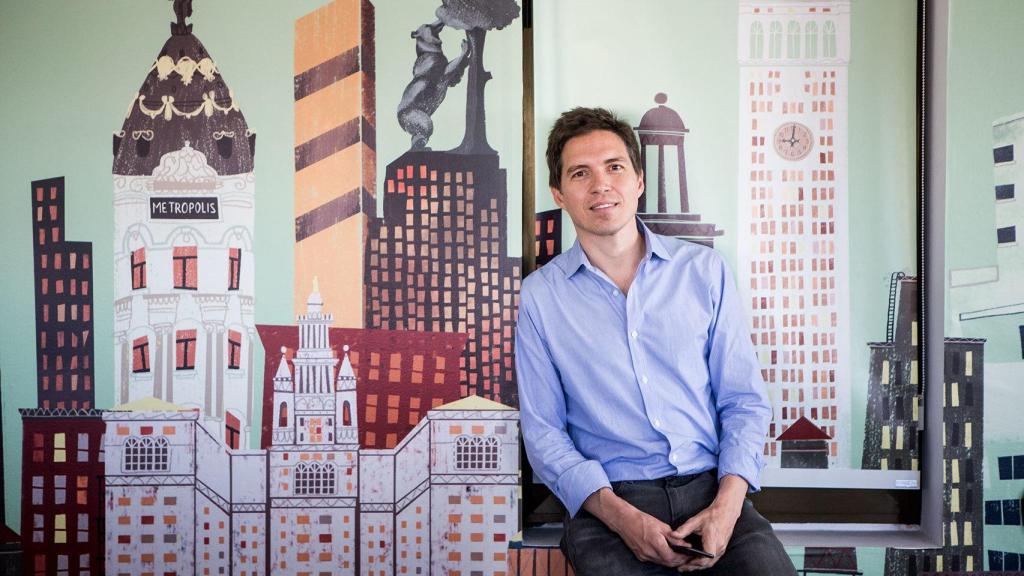 Berenguer en las oficinas.