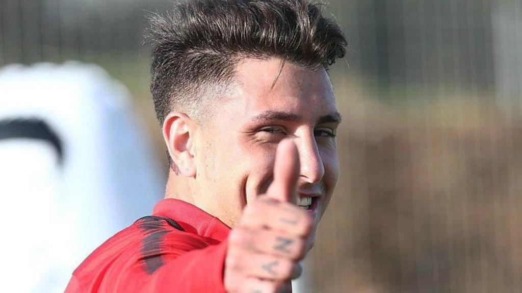 Giménez, jugador del Atleti. Foto: atleticodemadrid.com