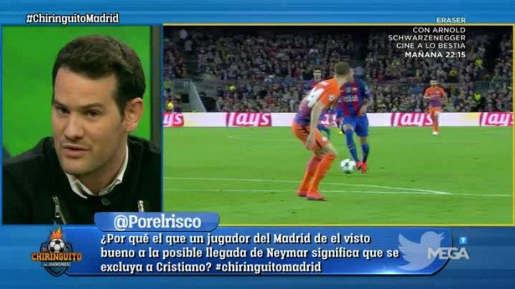 Quim Domenech reconoce el ofrecimiento del padre de Neymar al Madrid. Foto: Twitter (@elchiringuitotv)