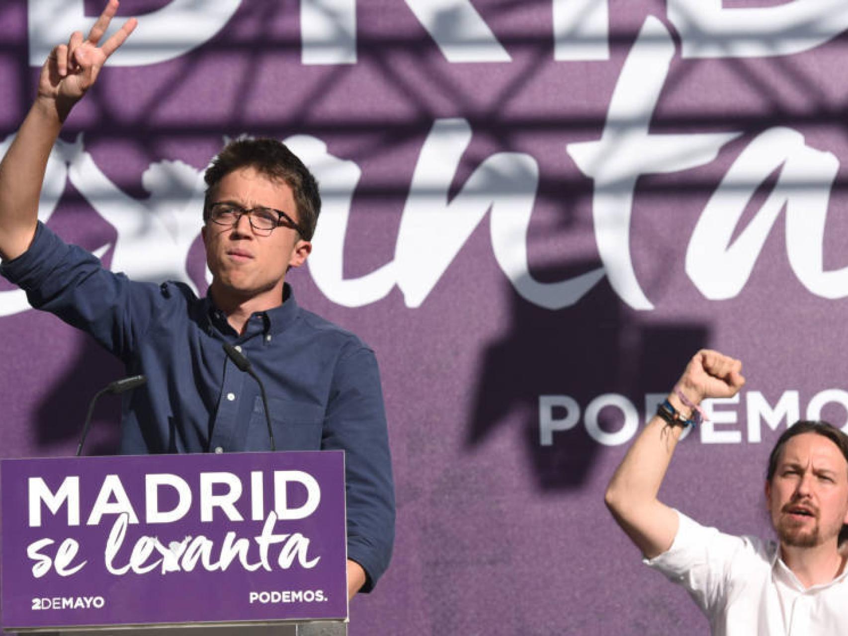Errejón junto a Iglesias en una imagen de archivo.