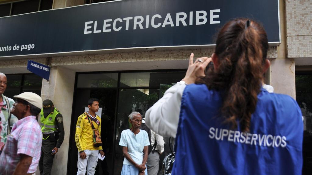 Un momento de la intervención de Electricaribe en noviembre de 2015.