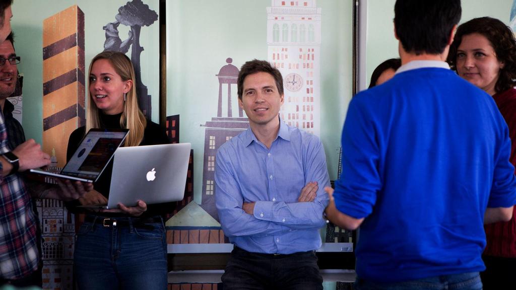 Iñaki Berenguer en las oficinas de Coverwallet en Madrid.