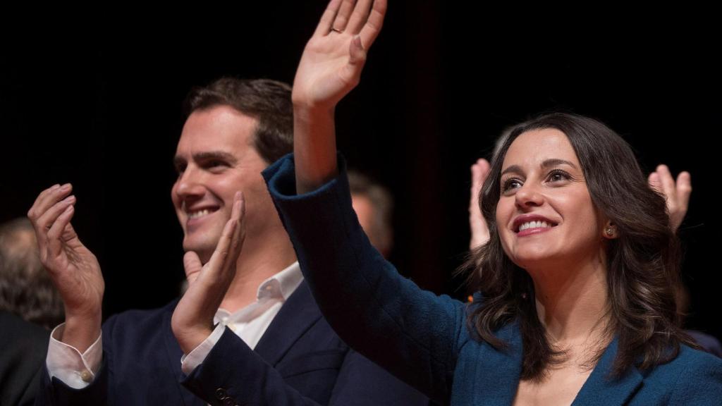 Rivera y Arrimadas el la presentación de la candidatura de Cs para el 21-D.