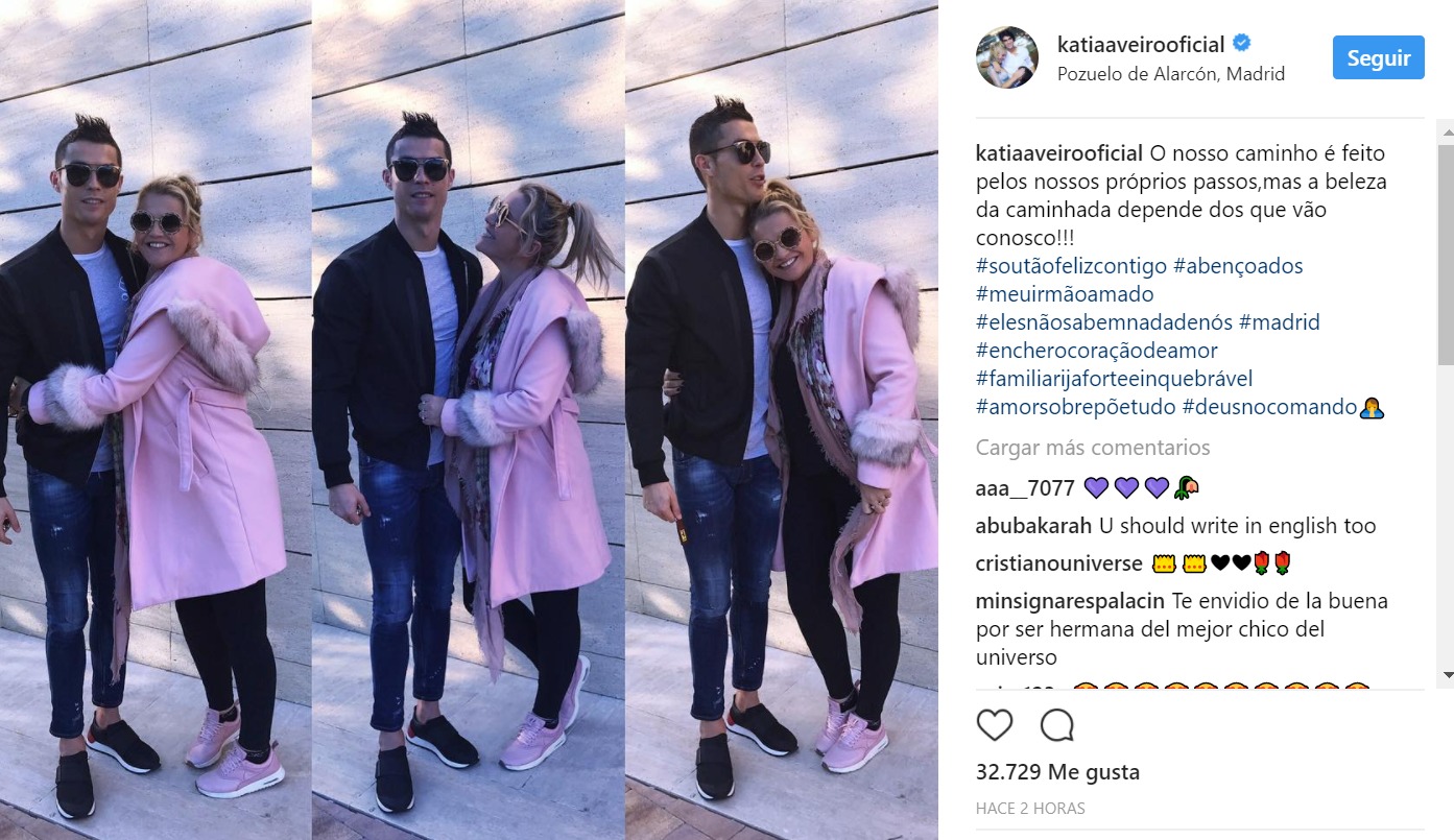 Cristiano Ronaldo se arropa en su familia para olvidar el derbi