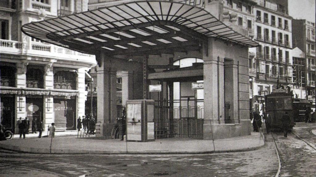 Metro de Gran Vía, año 1919.