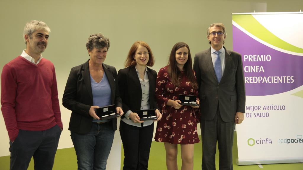 De izquierda a derecha, Sergio Brihuega,  Ana Macpherson, Gisela Pérez, Azucena Martín y Enrique Ordieres.