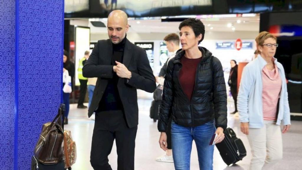 Pep Guardiola junto a Silvia Tremoleda.