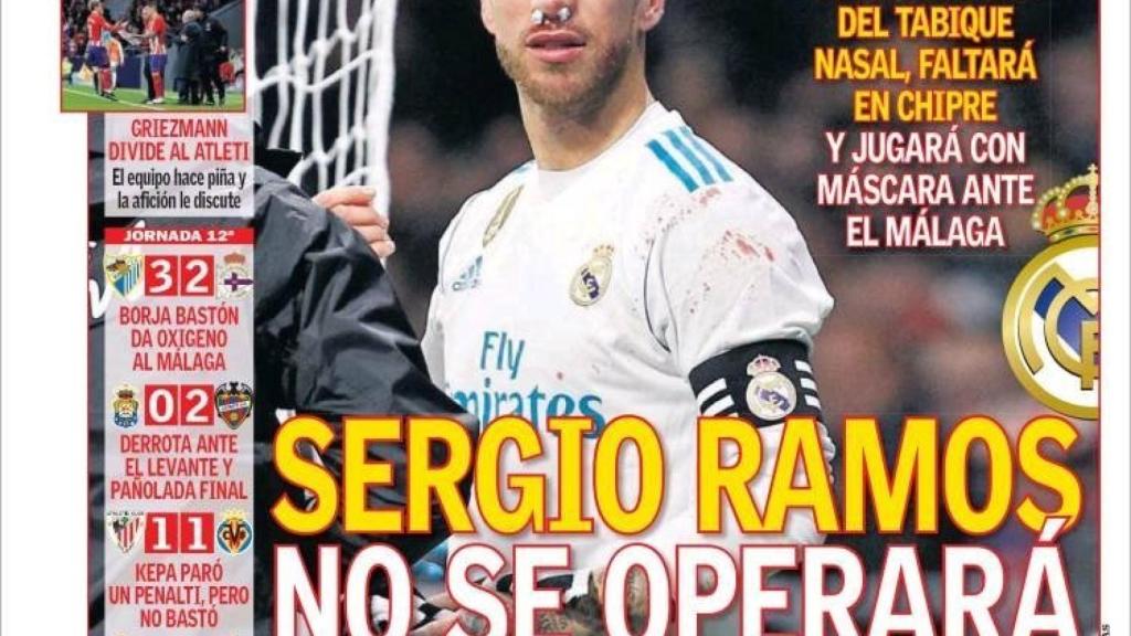 Portada del diario AS (20/11/17)