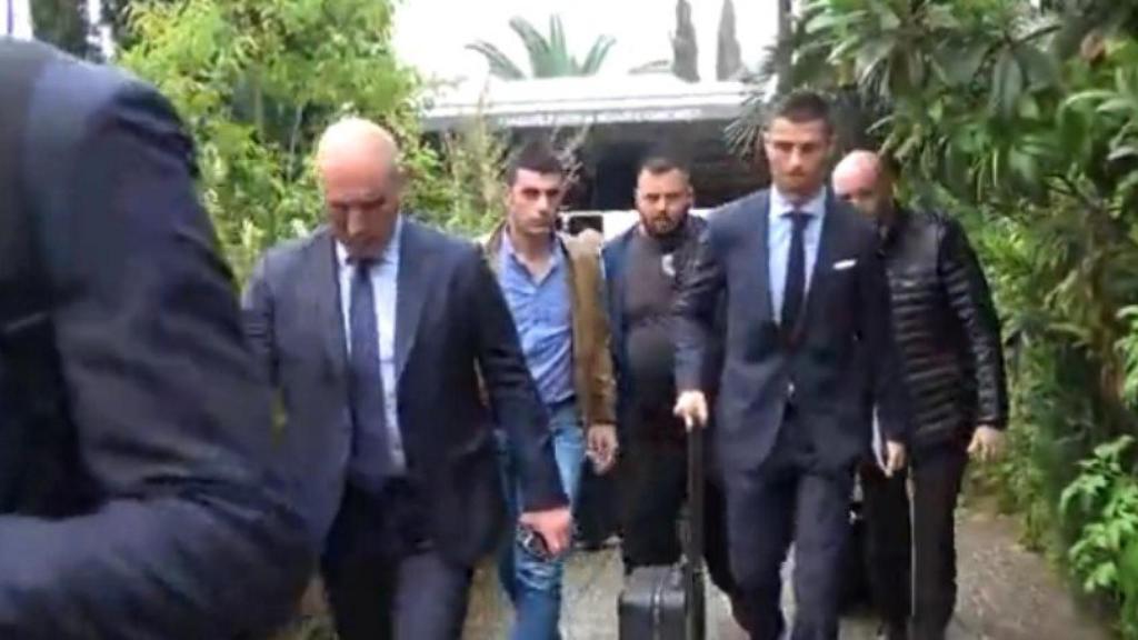 Cristiano, rodeado de seguridad en Nicosia