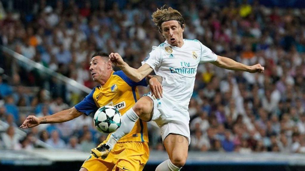 Modric, lo intenta ante el APOEL
