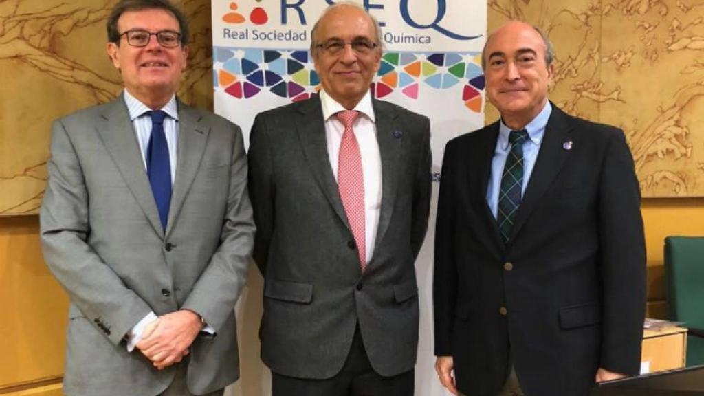 Miguel Ángel Collado, Fernando Langa de la Puente y Nazario Martín, de izquierda a derecha