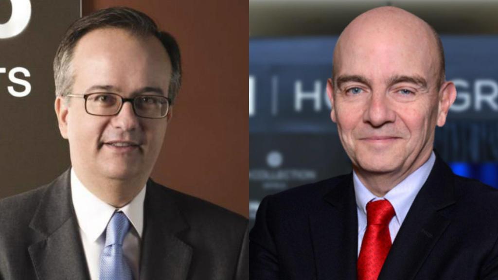 Pedro Simón Barceló y Ramón Aragonés, CEO de NH.