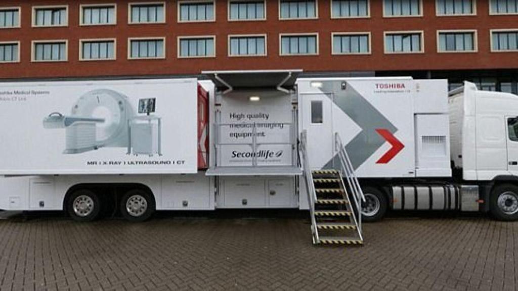 El camión donde se lleva a cabo el TAC.