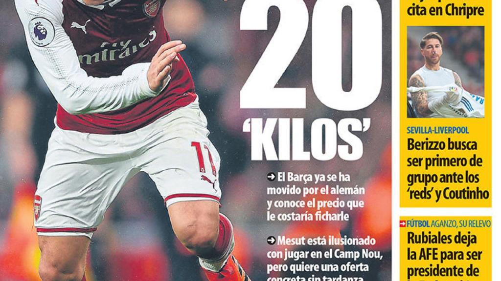 Portada Mundo Deportivo (21/11/17)