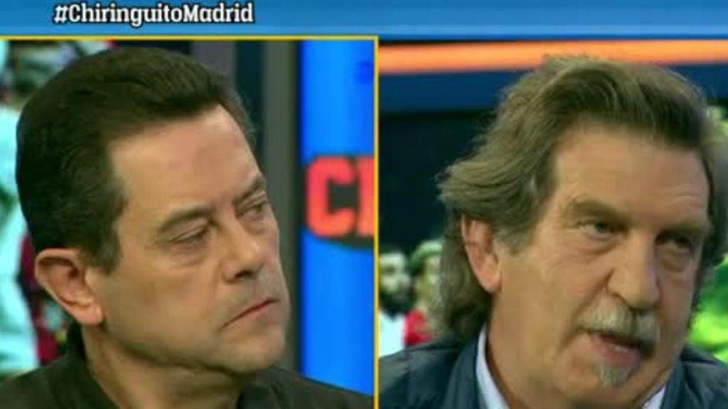 Roncero, indignado con los arbitrajes sufridos por el Real Madrid. Foto: Twitter (@elchiringuitotv)
