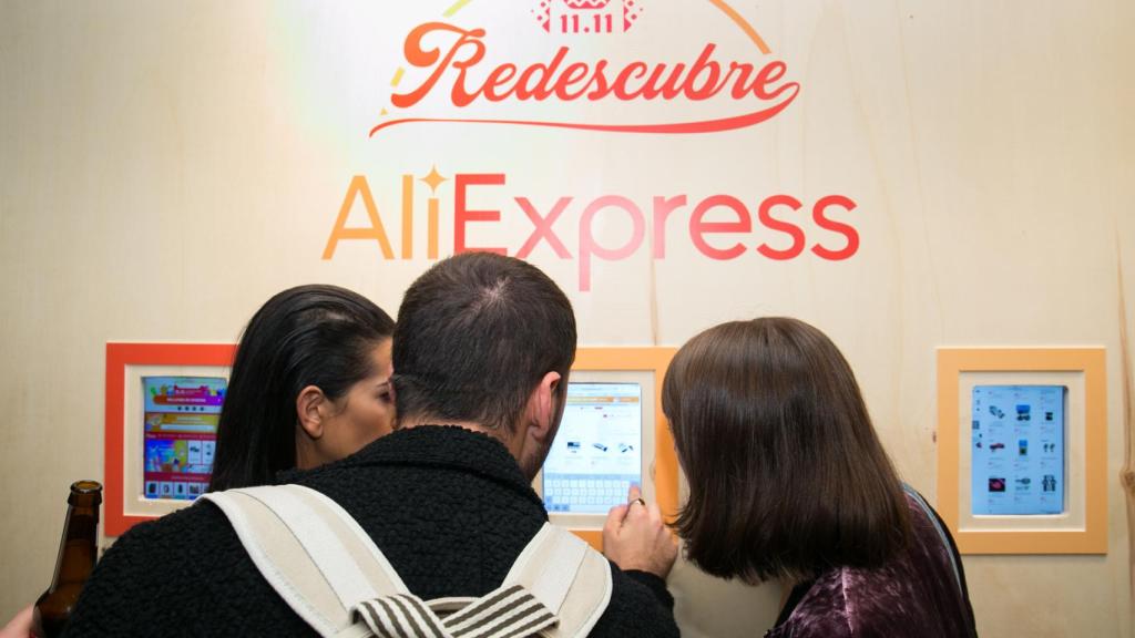 La tienda temporal de AliExpress en Madrid.