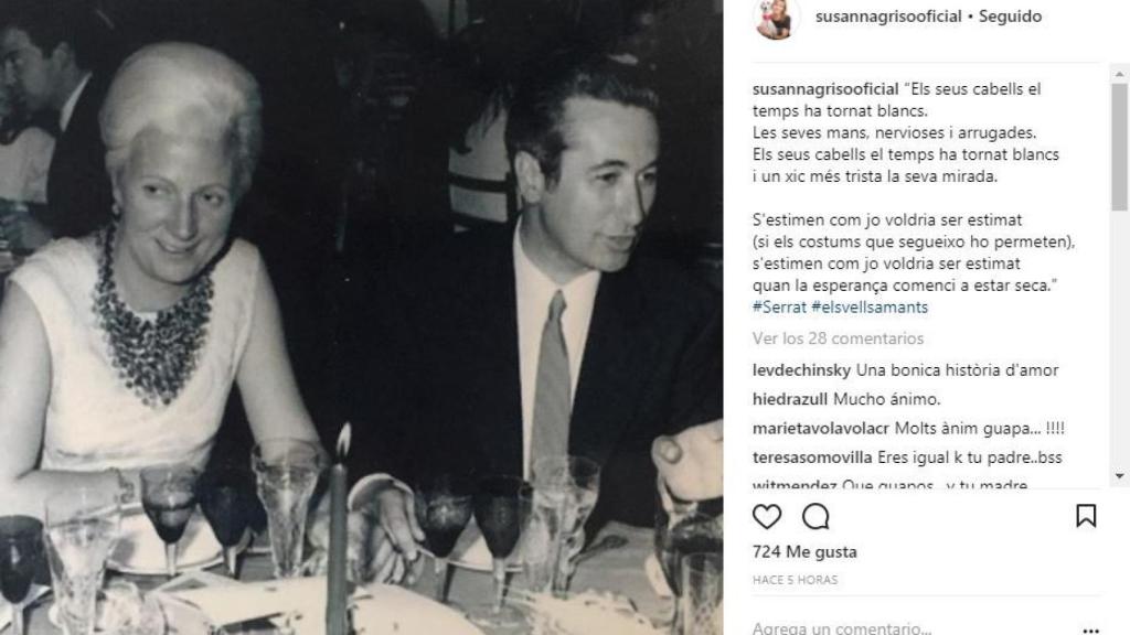 Los padres de Susanna Griso de jóvenes.