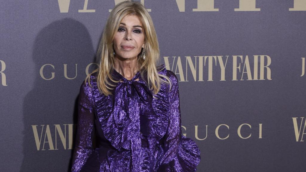 Bibiana Fernández en la fiesta.