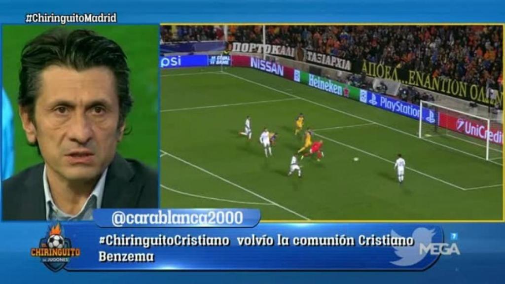 José Félix Díaz en El Chiringuito. Foto: Twitter (@elchiringuitotv)