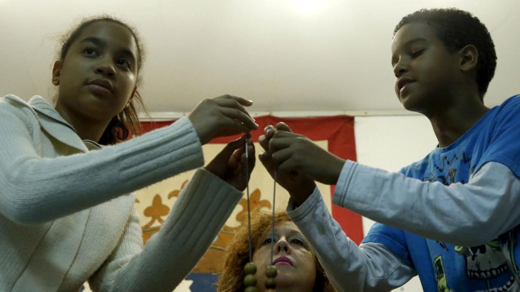 Ensayo de los niños de San Ildefonso para la Lotería de Navidad.