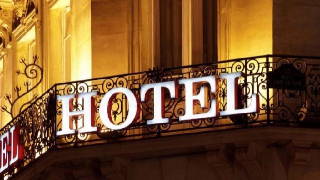 Imagen de archivo de la fachada de un hotel en Barcelona