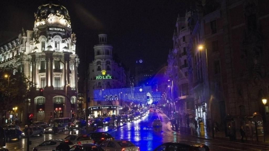 Luces en Gran Vía.
