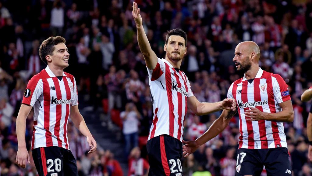 Aduriz fue otro de los protagonistas del Athletic.