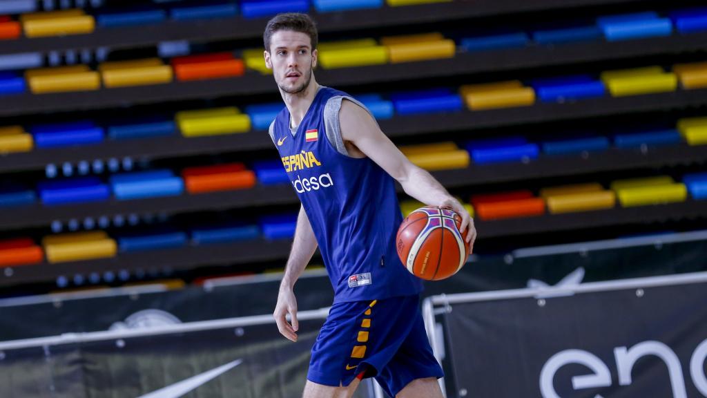 Xabi López-Arostegui, el más joven de la selección en la primera ventana FIBA.
