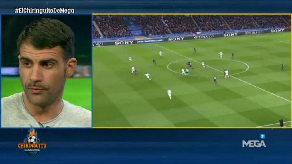 Óscar Pereiro en El Chiringuito. Foto: Twitter (@elchiringuitotv)