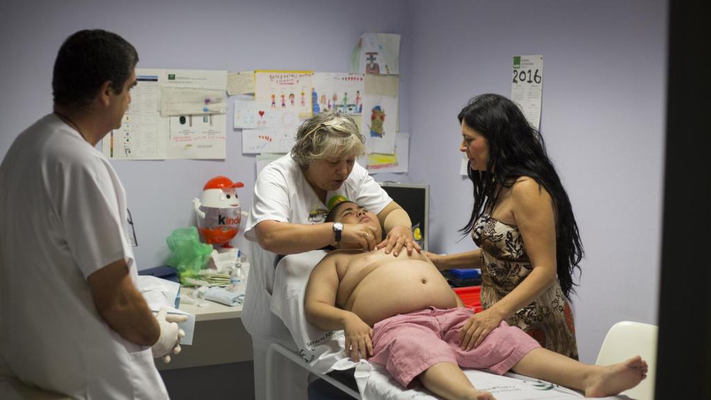 Rubén Darío Ávalos, con 11 años durante una de sus revisiones oncológicas.