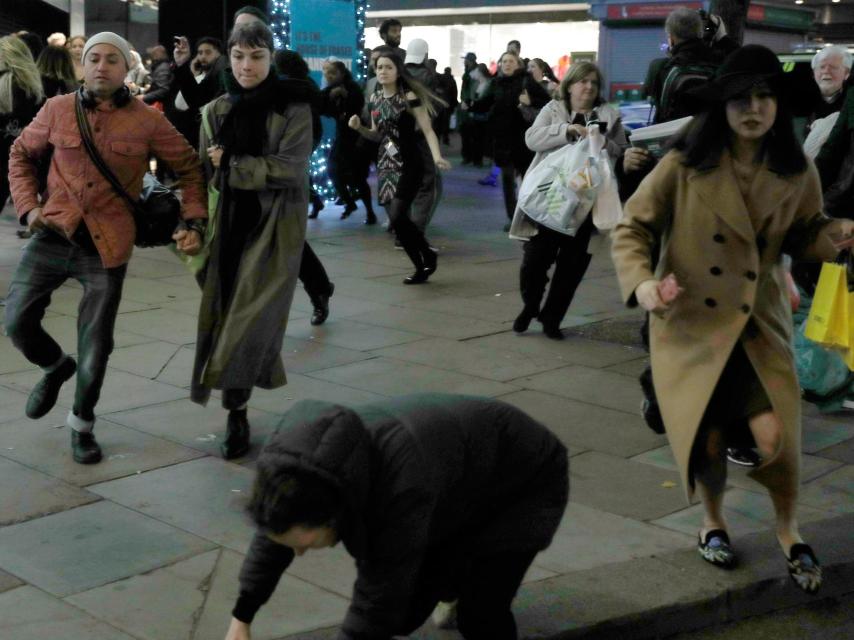 Escenas de pánico en el centro de Londres.