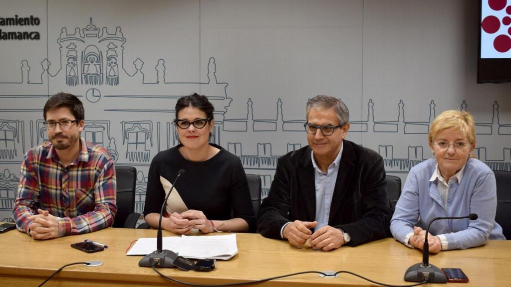 Gabriel de la Mora Virgina Carrera Gabriel Risco Pilar Moreno concejales Ganemos Salamanca