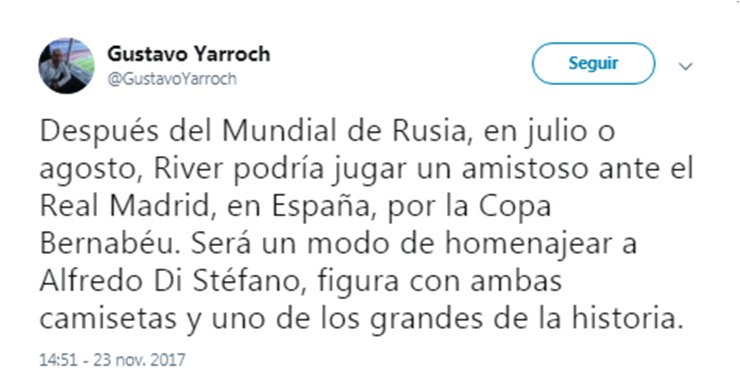 Tuit de Gustavo Yarroch