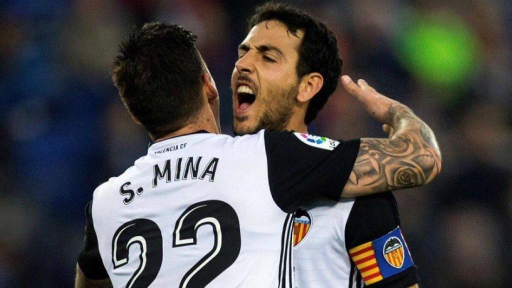 Parejo celebra con el Valencia. Foto Twitter (@DaniParejo)