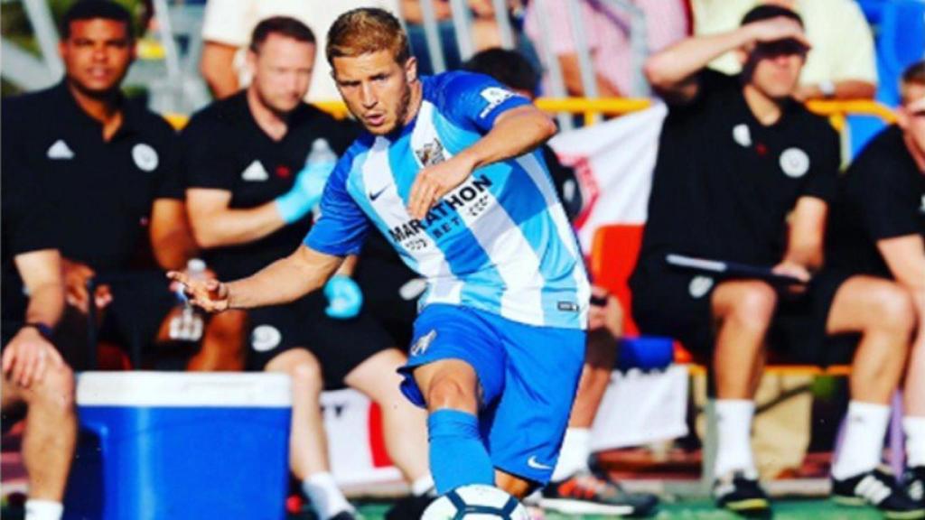 Keko en un partido con el Málaga. Foto: Twitter (@Keko_gontan)