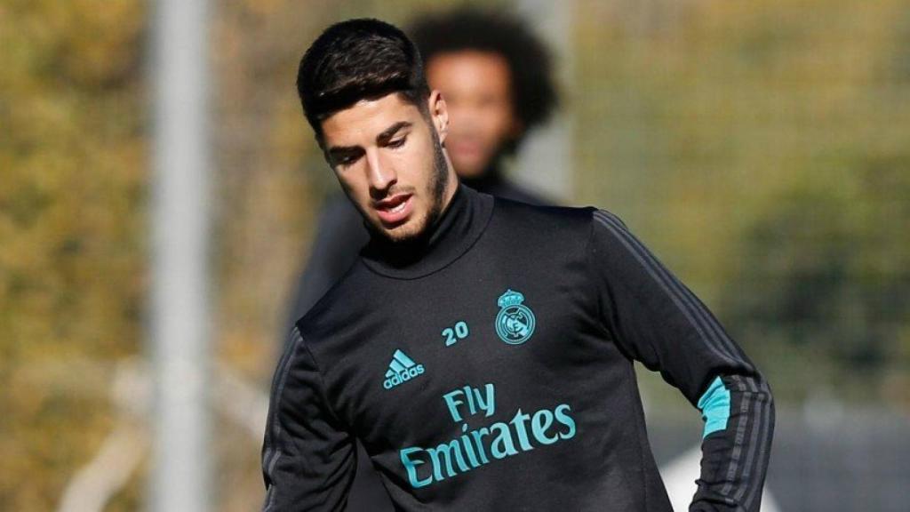 Asensio se entrena con el Madrid