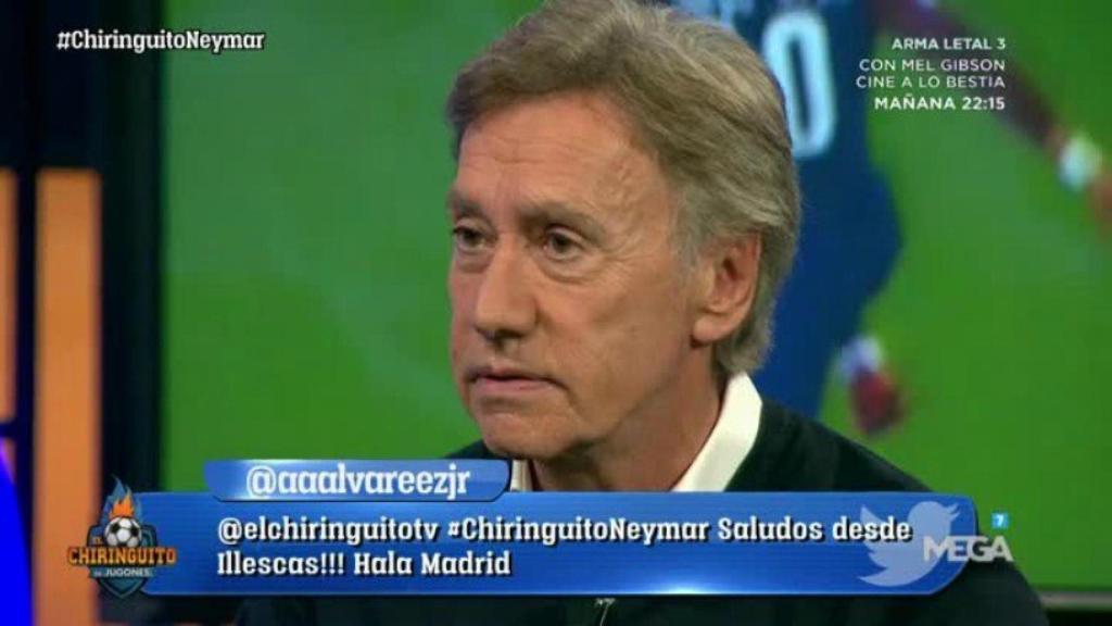 Rafa Almansa en El Chiringuito. Foto: Twitter (@elchiringuitotv)