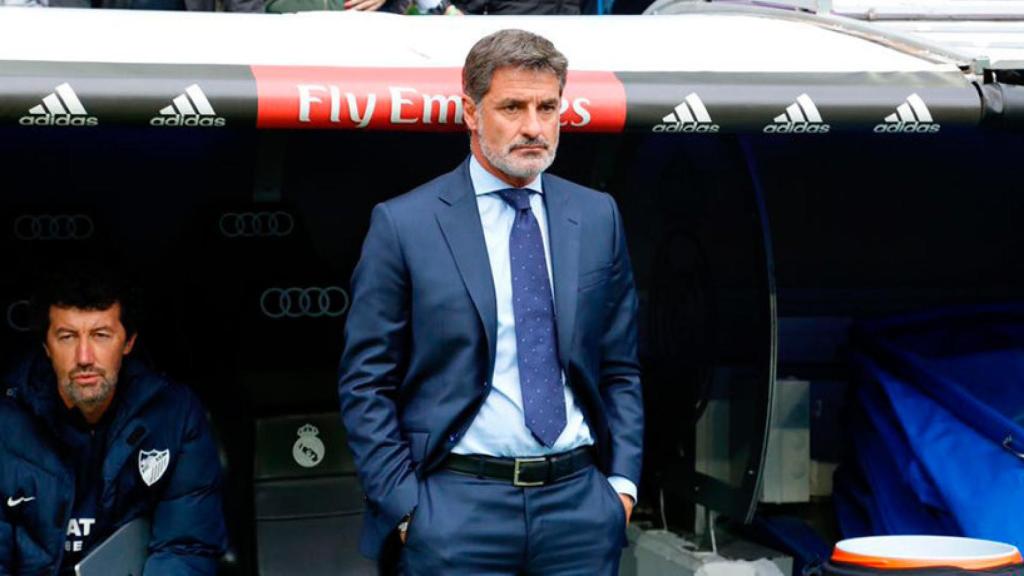 Michel, en el banquillo del Santiago Bernabéu Foto: Manu Laya / El Bernabéu