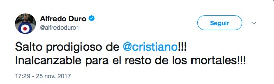 Duro se rinde al 'dios' Cristiano y al partidazo de Casemiro