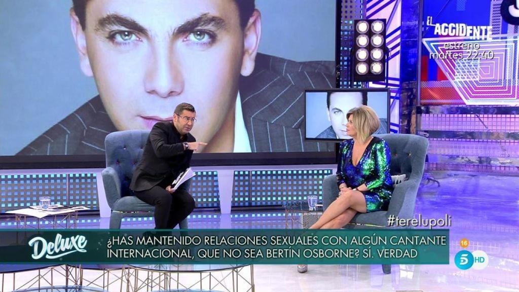 Terelu, en el momento en el que habló de su relación con Cristian Castro.