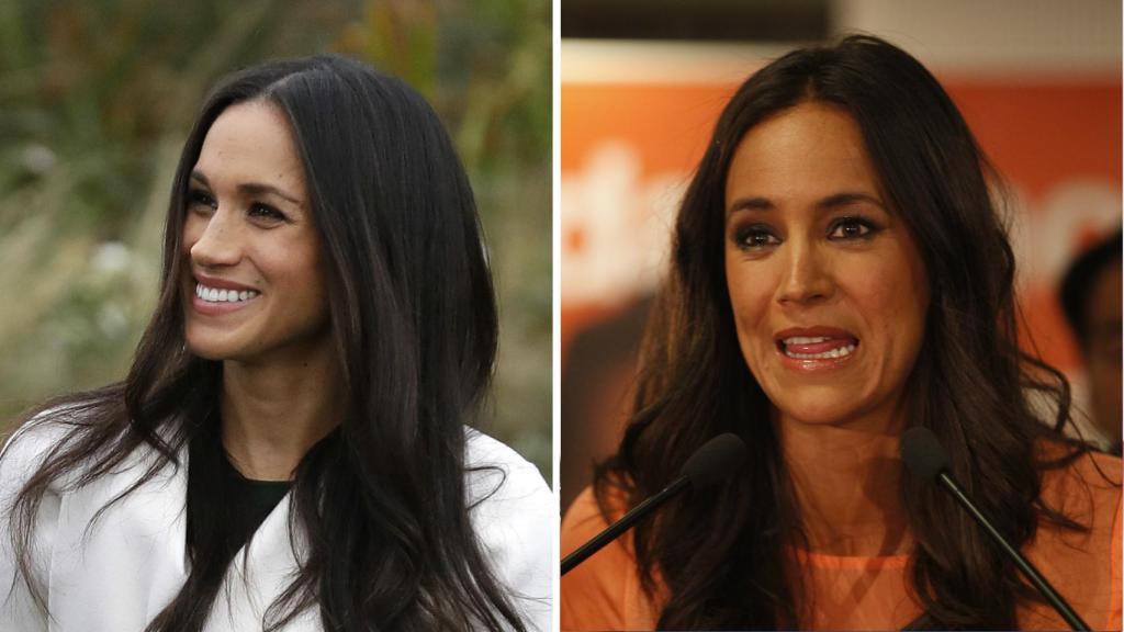 A la izquierda, Meghan Markle. A la derecha, Begoña Villacís.
