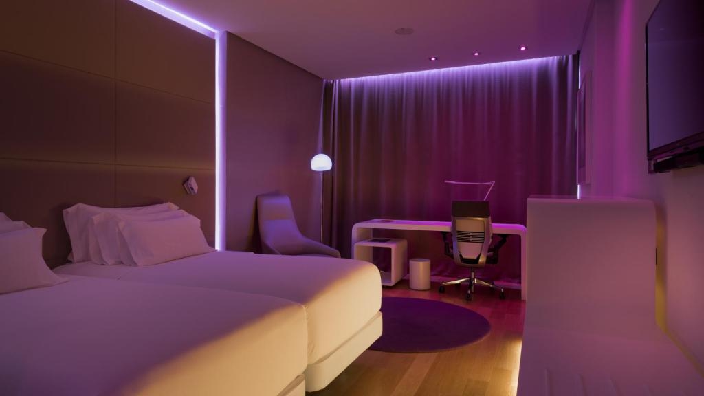 El cliente decide en cada momento qué ambiente quiere en la habitación.