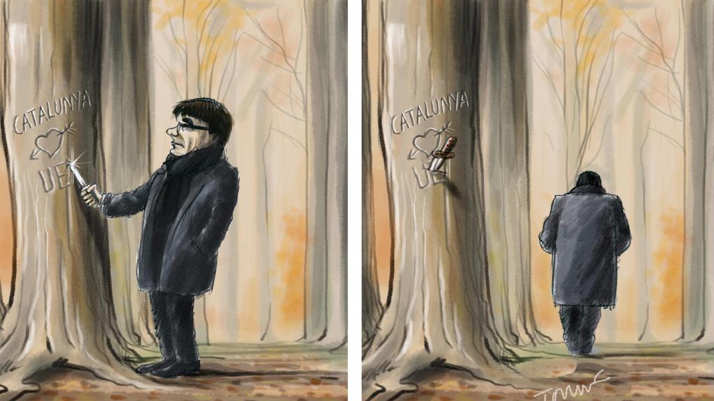 La rectificación trapera de Puigdemont.