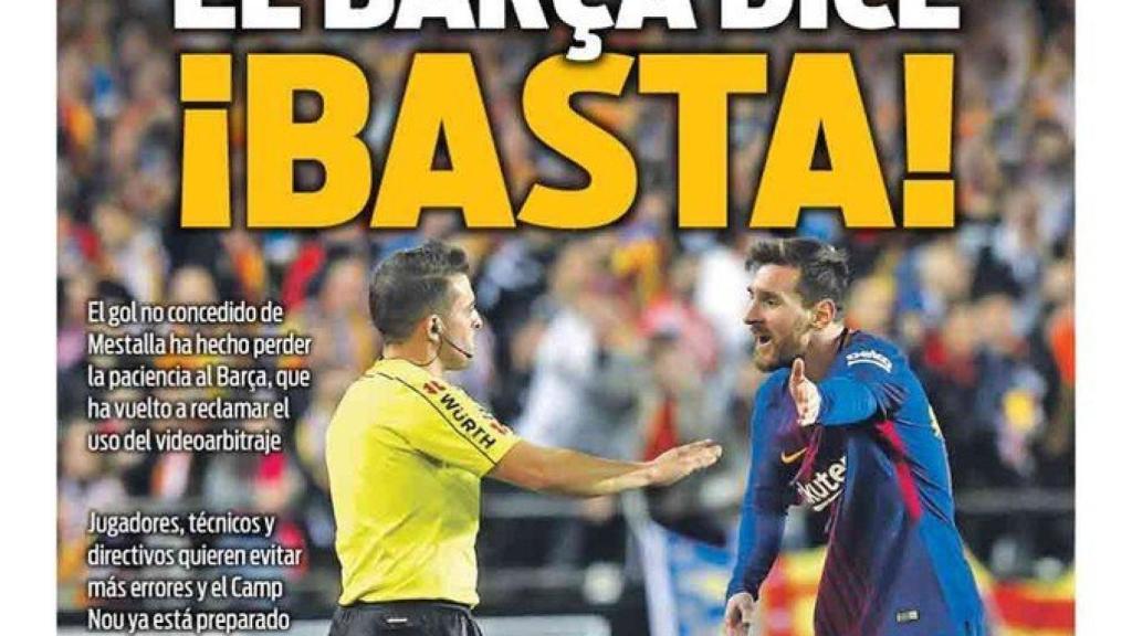 Portada Sport (28/11/17)