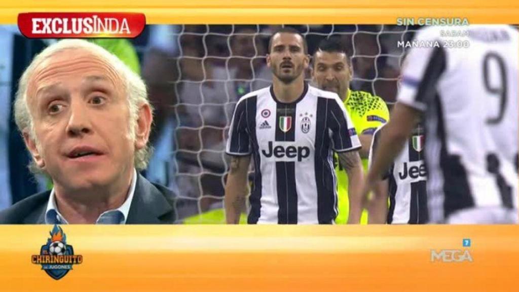 Inda, en El Chiringuito. Foto: Twitter (@elchiringuitotv)